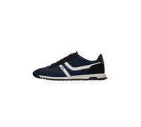 BOSS Baskets avec garnitures en cuir suédé et logo - Style Zayn_Lowp_nymi, 50562818 Bleu foncé 41