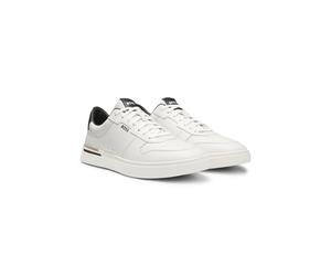 BOSS Baskets en cuir à logos contrastants - Style Clint_Tenn_ltvpN, 50542538 Blanc 39