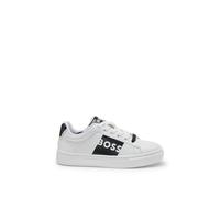 BOSS Baskets en cuir avec détails contrastants pour enfant - Style J51650/10P29, J51650 Blanc 27