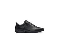 BOSS Hommes Saturn Lowp Baskets en Cuir avec Doublure Anti-odeurs