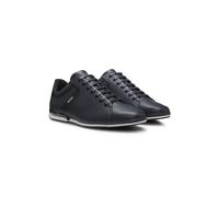 BOSS Baskets en cuir avec doublure anti-odeurs - Style Saturn_Lowp_lux4 A_N, 50498282 Bleu foncé 44