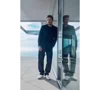 BOSS Baskets en cuir avec finitions en cuir suédé BECKHAM x BOSS - Style Zarek_Tenn_sddr_DB, 50549408 Blanc 39