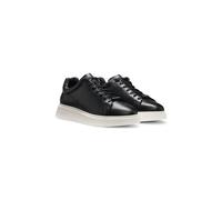 BOSS Baskets en cuir avec semelle extérieure en gomme - Style Bulton_Runn_lt_N, 50497887 Noir 50