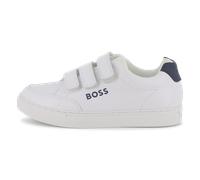 Boss - Baskets En Cuir De Vachette - Blanc - Garçon - Taille 32