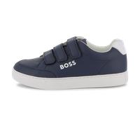 Boss - Baskets En Cuir De Vachette - Bleu Cargo - Garçon - Taille 40
