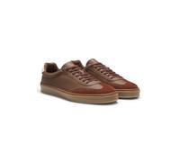 BOSS Baskets en cuir et cuir suédé BOSS BY BECKHAM - Style Zarek_Tenn_sddr_DB, 50549408 Marron 39