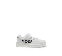 BOSS Baskets en cuir et tissu pour enfant - Style J51644/10P34, J51644 Blanc 33