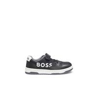 BOSS Baskets en cuir et toile avec logo pour enfant - Style J52574/06723, J52574 Noir 23