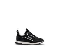 BOSS Baskets en cuir et toile pour enfant - Style J51653/09B31, J51653 Noir 27