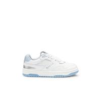 BOSS Baskets en cuir et toile pour enfant - Style J51664/10P27, J51664 Blanc 27