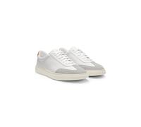 BOSS Baskets en cuir grainé à contrefort contrastant - Style Kieran_Tenn_sdgral, 50552852 Blanc 40