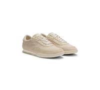 BOSS Baskets en cuir suédé avec surpiqûres - Style Carlynn_Lowp_wpsdlt, 50563305 Beige clair 42