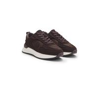 BOSS Baskets en cuir suédé et cuir de veau - Style B Icon_Runn_sdpo, 50552764 Violet foncé 36
