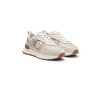 BOSS Baskets en cuir suédé et similicuir à imprimé lézard - Style B Icon_Runn_sdlz, 50557740 Beige clair 42