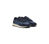 BOSS Baskets en mélange de matières avec détails en cuir suédé - Style Titanium_Runn_sdnysi, 50536469 Bleu foncé 44