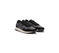 BOSS Baskets en mélange de matières avec détails en cuir suédé - Style Titanium_Runn_sdnysi, 50536469 Gris sombre 45