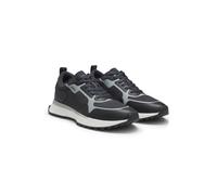 BOSS Baskets en mélange de matières avec mesh et logos - Style Jonah_Runn_meth, 50513195 Bleu foncé 45