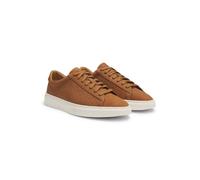 BOSS Baskets en nubuck à monogrammes embossés - Style Kieran_Tenn_numn, 50542092 Marron 40