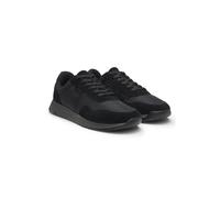 BOSS Baskets en nylon matelassé avec finitions en cuir suédé - Style Titanium_Runn_sdnypa, 50552895 Noir 40