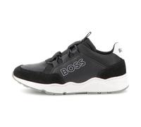 BOSS Baskets avec logo et finitions en similicuir pour enfant - Style J52555/09B28, J52555 Noir 39
