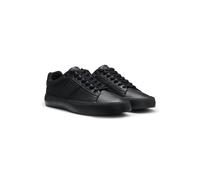 BOSS Baskets en similicuir aux textures unies et grainées - Style Aiden_Tenn_grltp, 50522833 Noir 39