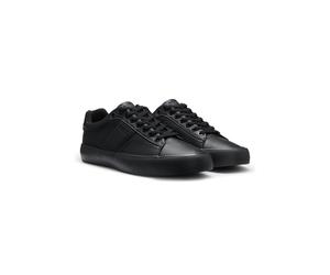 BOSS Baskets en similicuir aux textures unies et grainées - Style Aiden_Tenn_grltp, 50522833 Noir 43