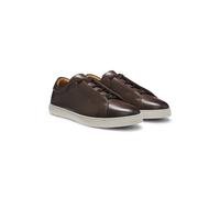 BOSS Baskets Gary en cuir brossé - Style Gary_L_Tenn_buhd, 50566821 Marron foncé 41