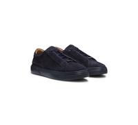 BOSS Baskets Gary en cuir suédé avec système de laçage élastique - Style GaryTenn_sdhdel, 50534292 Bleu foncé 44
