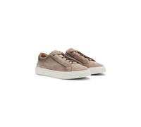 BOSS Baskets Gary en cuir suédé avec système de laçage élastique - Style GaryTenn_sdhdel, 50534292 Brun chiné 45