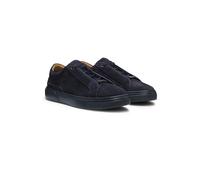 BOSS Baskets Gary en cuir suédé avec système de laçage élastique - Style GaryTenn_sdhdel, 50534292 Bleu foncé 42
