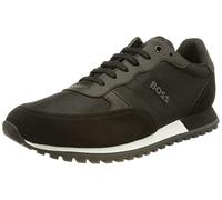 BOSS Baskets lacées Parkour-L Runn Finitions en similicuir Homme Noir 44