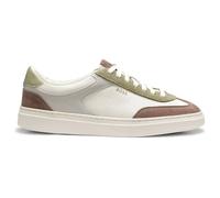 BOSS Baskets en cuir à semelle cupsole et finitions en cuir suédé - Style Kieran_Tenn_sdtbpl, 50573540 Beige clair 43