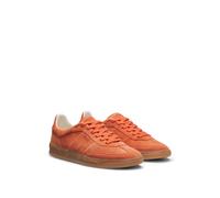 BOSS Baskets lacées en cuir suédé à détail logoté - Style Brenta_Tenn_fullsd, 50536645 Orange 38