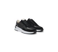 BOSS Baskets lacées en mélange de matières avec détails en cuir suédé - Style Skylar_Runn_flhf, 50536403 Noir 35