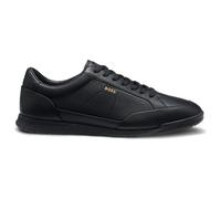 BOSS Baskets en cuir avec logo imprimé en transfert - Style Nitan_Lowp_lt, 50568493 Noir 46