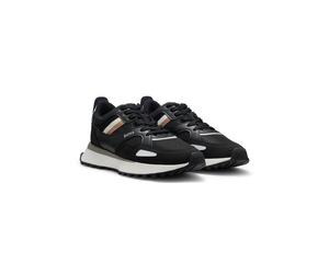 BOSS Baskets style chaussures de course avec semelle extérieure en gomme EVA - Style Jonah_Runn_mx_N, 50498280 Noir 48