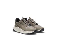 BOSS Baskets TTNM EVO à finitions en cuir suédé - Style TTNM EVO_Runn_menutp, 50552894 Kaki 42