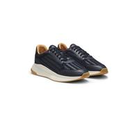 BOSS Baskets TTNM EVO avec tige en textile tissé et finitions en cuir suédé - Style TTNM EVO_Runn_ltsdwv, 50563946 Bleu foncé 44