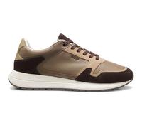 BOSS Baskets en cuir de style running avec finitions en cuir suédé - Style Vinston_Runn_sdtbpl, 50573573 Brun chiné 46