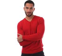 Boss - "Batisse" Pull haut col V pour homme GT5616 (S) (Rouge)