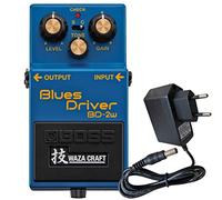 Boss BD-2W Blues Driver Waza Craft Special Edition + bloc d'alimentation Keepdrum 9 V