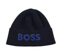 BOSS Beanie bonnet bleu foncé pour homme - Elios Hat Dark Blue 322635 Taille unique