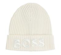 BOSS Beanie bonnet crème pour femme - Lara Beanie Natural 284169 Taille unique