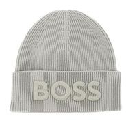BOSS Beanie bonnet gris clair pour homme - Afox Beanie Nature 277140 Taille unique