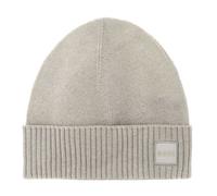 BOSS Beanie bonnet gris clair pour homme - Akaio Beanie Natural 278649 Taille unique
