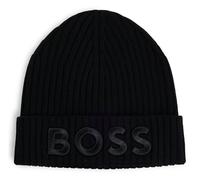 BOSS Beanie bonnet noir pour femme - Lara Beanie 276669 Taille unique
