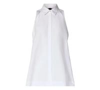 Boss Black - Chemise sans manches trapèze - Femme - Blouses et Chemises - Blanc - Taille: 42 FR