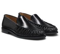 BOSS Black Lycia Moccasin Leather Loafers Black EU 38 (UK 5)