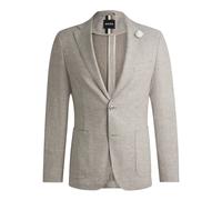 Boss - Blazer ajusté - Homme - Costumes - Beige - Taille: M