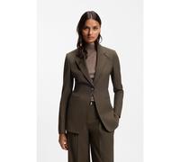 BOSS Blazer droit en laine vierge mélangée - Style Jia6_IN, 50575947 Marron 44